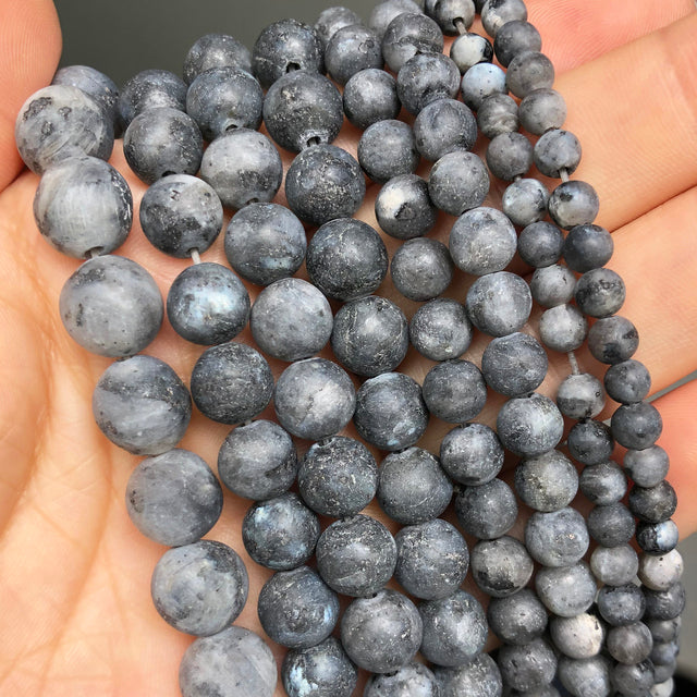 Natural Stone Beads Lapis Lazuli Round Loose Stone Beads For Jewelry Making DIY Bracelet Earrings Accessories 15'' 4/6/8/10/12mm