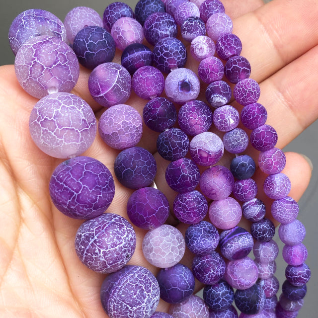 Natural Stone Beads Lapis Lazuli Round Loose Stone Beads For Jewelry Making DIY Bracelet Earrings Accessories 15'' 4/6/8/10/12mm