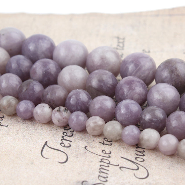 Natural Stone Beads Lapis Lazuli Round Loose Stone Beads For Jewelry Making DIY Bracelet Earrings Accessories 15'' 4/6/8/10/12mm