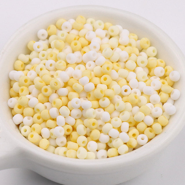 330Pcs/Bag 3mm Matte Macaroon Color Glass Seed Beads 8/0 Uniform Round Spacer Beads For DIY Handmade Jewelry Making Accessories