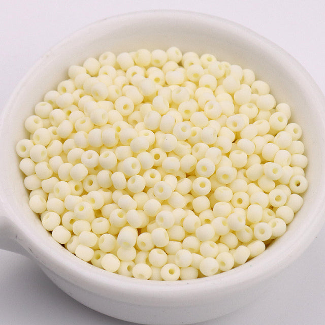330Pcs/Bag 3mm Matte Macaroon Color Glass Seed Beads 8/0 Uniform Round Spacer Beads For DIY Handmade Jewelry Making Accessories