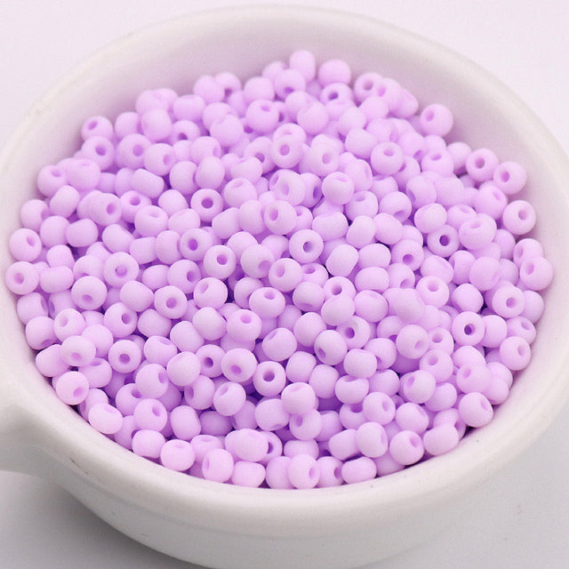 330Pcs/Bag 3mm Matte Macaroon Color Glass Seed Beads 8/0 Uniform Round Spacer Beads For DIY Handmade Jewelry Making Accessories