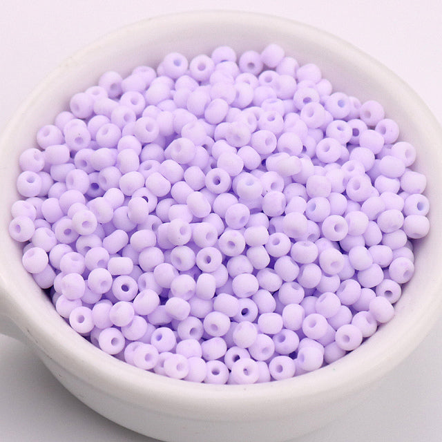 330Pcs/Bag 3mm Matte Macaroon Color Glass Seed Beads 8/0 Uniform Round Spacer Beads For DIY Handmade Jewelry Making Accessories