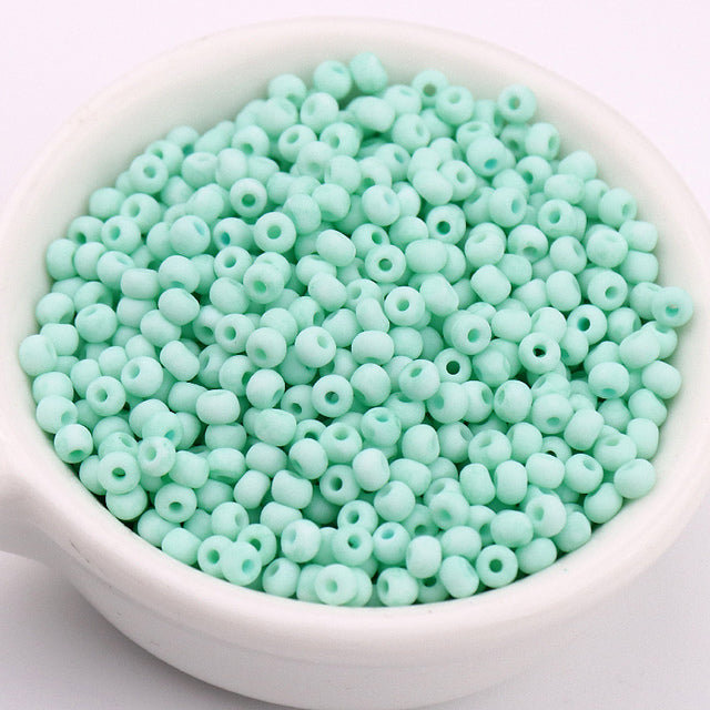 330Pcs/Bag 3mm Matte Macaroon Color Glass Seed Beads 8/0 Uniform Round Spacer Beads For DIY Handmade Jewelry Making Accessories