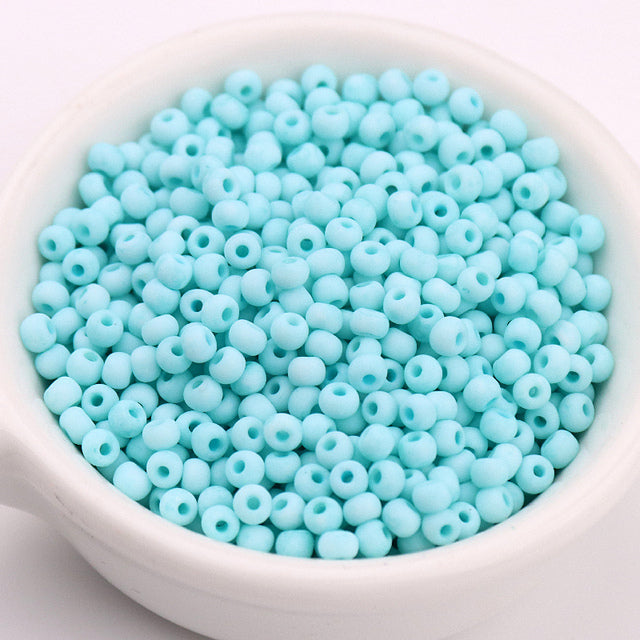 330Pcs/Bag 3mm Matte Macaroon Color Glass Seed Beads 8/0 Uniform Round Spacer Beads For DIY Handmade Jewelry Making Accessories