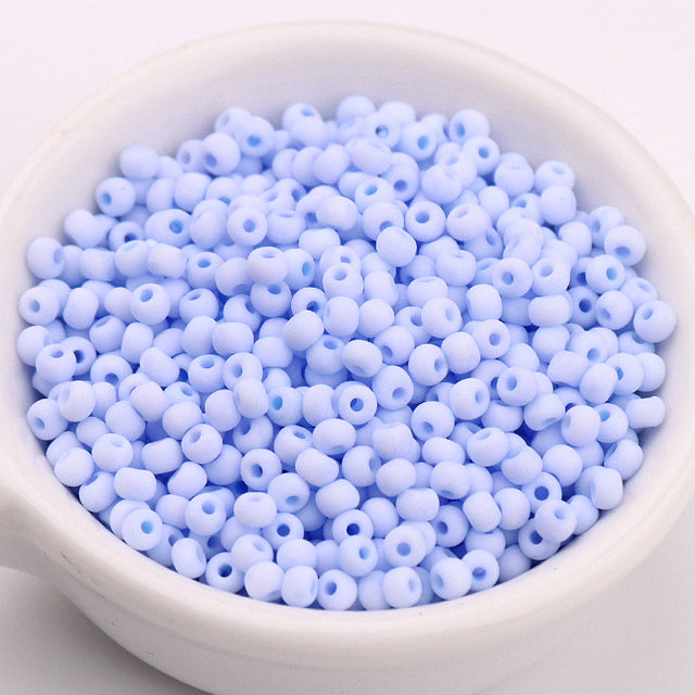 330Pcs/Bag 3mm Matte Macaroon Color Glass Seed Beads 8/0 Uniform Round Spacer Beads For DIY Handmade Jewelry Making Accessories