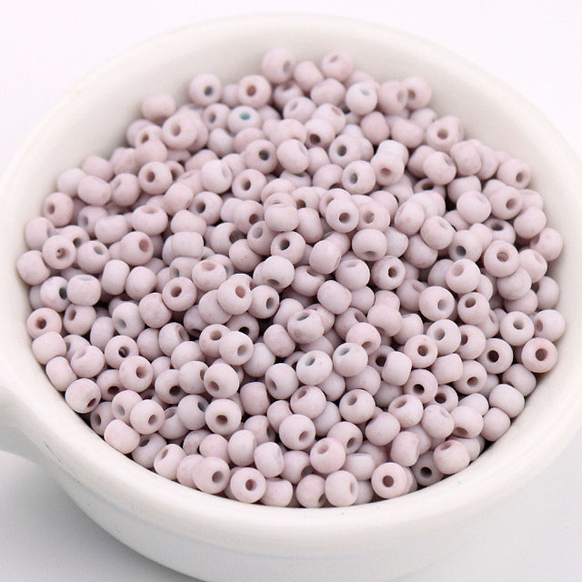 330Pcs/Bag 3mm Matte Macaroon Color Glass Seed Beads 8/0 Uniform Round Spacer Beads For DIY Handmade Jewelry Making Accessories