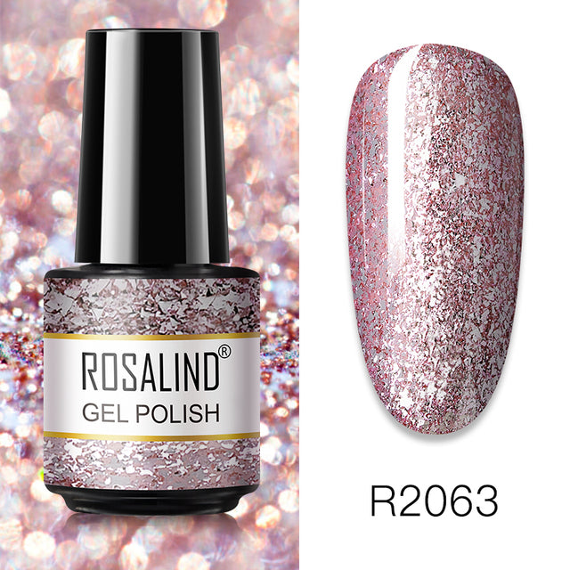 ROSALIND Gel Polish 7ml Gel Nail Polish All For Manicure Semi Permanent Soak Off Gel UV LED Varnishes Base Top Matte Coat