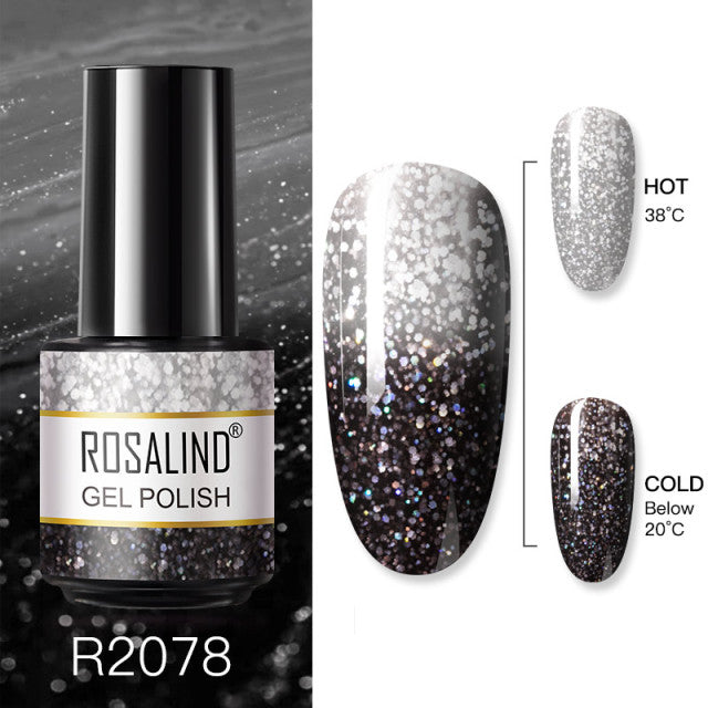 ROSALIND Gel Polish 7ml Gel Nail Polish All For Manicure Semi Permanent Soak Off Gel UV LED Varnishes Base Top Matte Coat