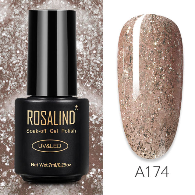 ROSALIND Gel Polish 7ml Gel Nail Polish All For Manicure Semi Permanent Soak Off Gel UV LED Varnishes Base Top Matte Coat