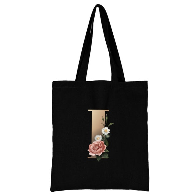 Ladies Shopping Bag All-match Letter Series Handbag Foldable Reusable Cloth Shopper Harajuku Style Bag Student Canvas Tote Bag