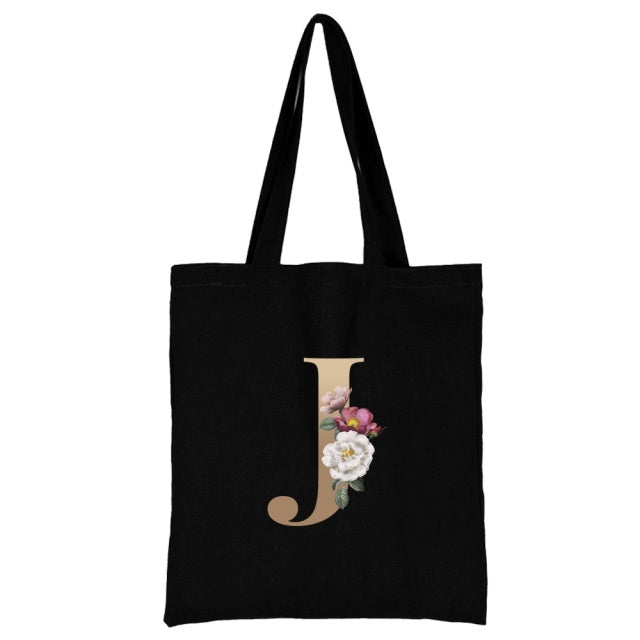 Ladies Shopping Bag All-match Letter Series Handbag Foldable Reusable Cloth Shopper Harajuku Style Bag Student Canvas Tote Bag