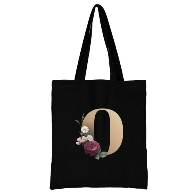 Ladies Shopping Bag All-match Letter Series Handbag Foldable Reusable Cloth Shopper Harajuku Style Bag Student Canvas Tote Bag