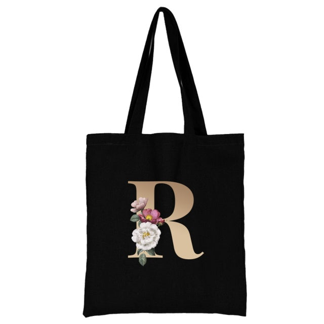 Ladies Shopping Bag All-match Letter Series Handbag Foldable Reusable Cloth Shopper Harajuku Style Bag Student Canvas Tote Bag