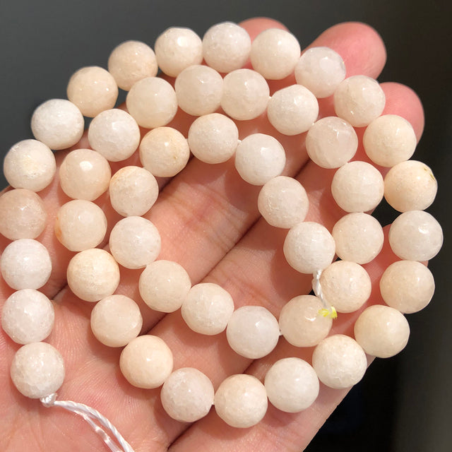 Natural Stone White Black Dull Polish Matte Onyx Agates Smooth Round Beads for Jewelry Making DIY Bracelet 15" Strand 4-12mm