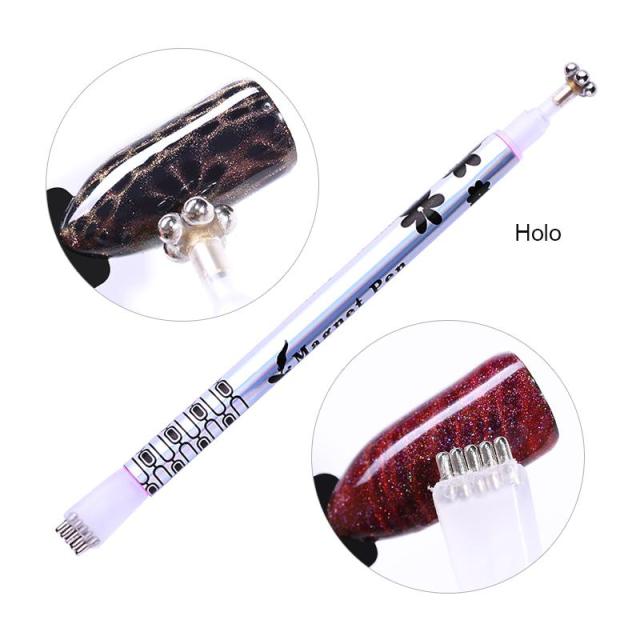 LEMOOC Magnetic Nail Art Stick 9D/5D Cat Magnetic Effect Strong Magnet Board Painting Gel Nail Gel Polish Varnish Tools
