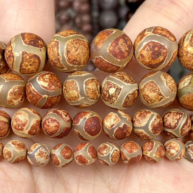 4mm-10mm Natural Stone Beads Howlite Tiger Eye DZI Agates Aquamarines Jades Round Beads for Jewelry Making Diy Bracelet Necklace