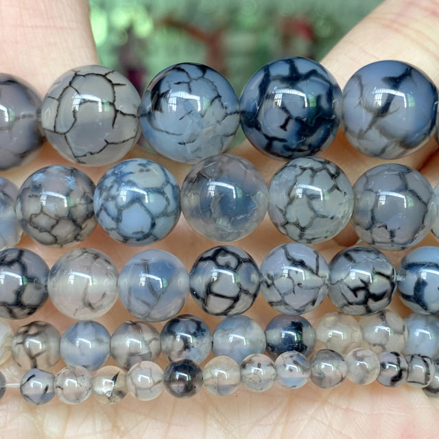 4mm-10mm Natural Stone Beads Howlite Tiger Eye DZI Agates Aquamarines Jades Round Beads for Jewelry Making Diy Bracelet Necklace