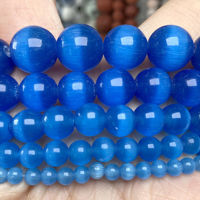 4mm-10mm Natural Stone Beads Howlite Tiger Eye DZI Agates Aquamarines Jades Round Beads for Jewelry Making Diy Bracelet Necklace