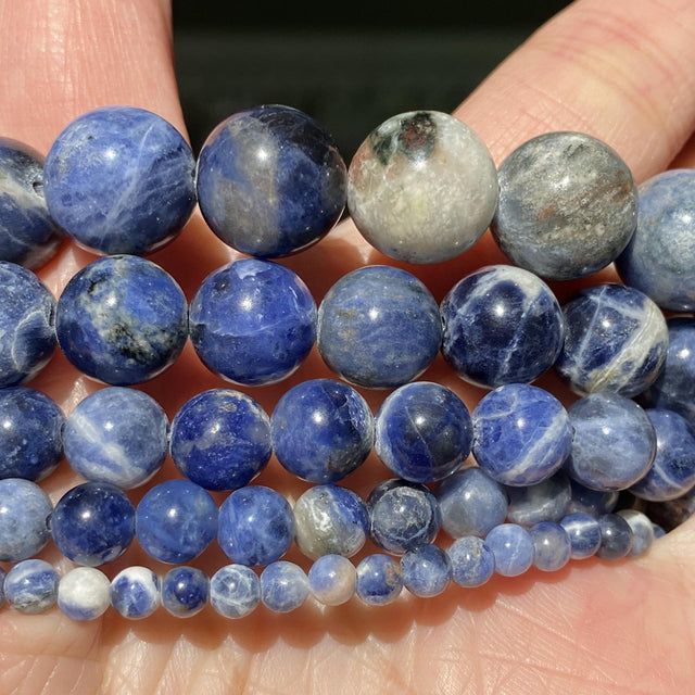 4mm-10mm Natural Stone Beads Howlite Tiger Eye DZI Agates Aquamarines Jades Round Beads for Jewelry Making Diy Bracelet Necklace