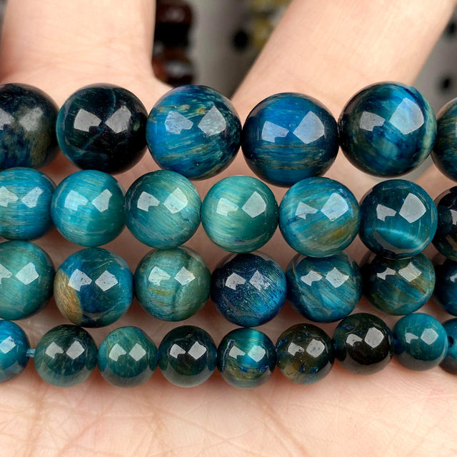 4mm-10mm Natural Stone Beads Howlite Tiger Eye DZI Agates Aquamarines Jades Round Beads for Jewelry Making Diy Bracelet Necklace