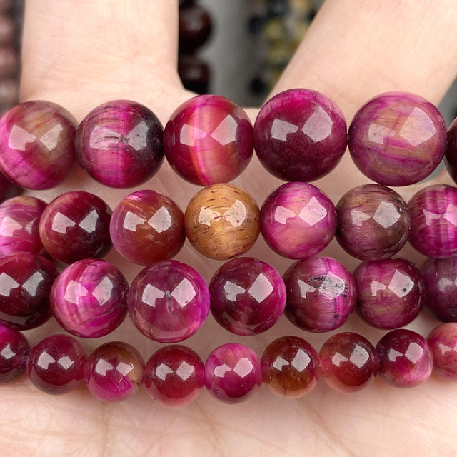4mm-10mm Natural Stone Beads Howlite Tiger Eye DZI Agates Aquamarines Jades Round Beads for Jewelry Making Diy Bracelet Necklace