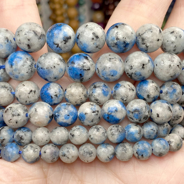 4mm-10mm Natural Stone Beads Howlite Tiger Eye DZI Agates Aquamarines Jades Round Beads for Jewelry Making Diy Bracelet Necklace