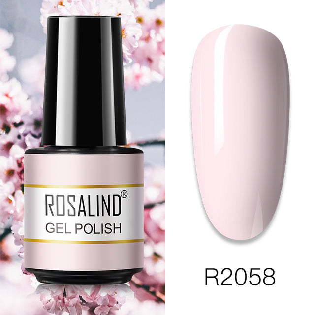 ROSALIND Gel Polish 7ml Gel Nail Polish All For Manicure Semi Permanent Soak Off Gel UV LED Varnishes Base Top Matte Coat