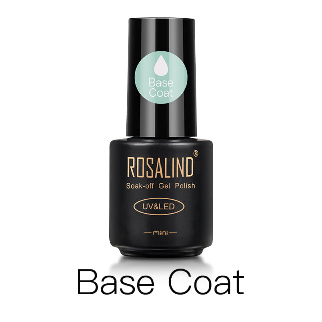 ROSALIND Gel Polish 7ml Gel Nail Polish All For Manicure Semi Permanent Soak Off Gel UV LED Varnishes Base Top Matte Coat