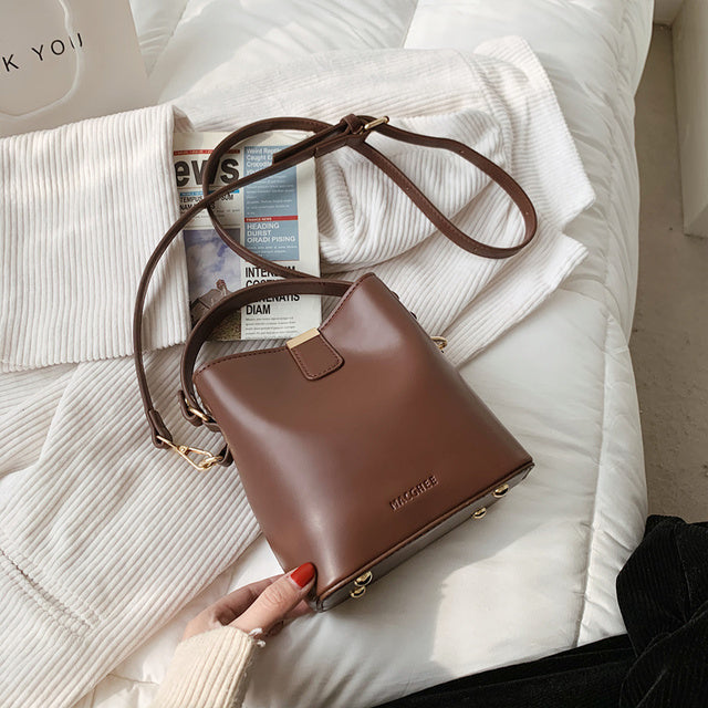 North bag simple ins messenger bag women 2021 new fashion simple bucket bag Single Shoulder Handbag women