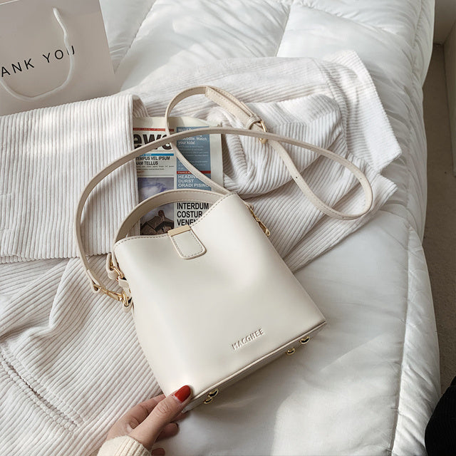 North bag simple ins messenger bag women 2021 new fashion simple bucket bag Single Shoulder Handbag women