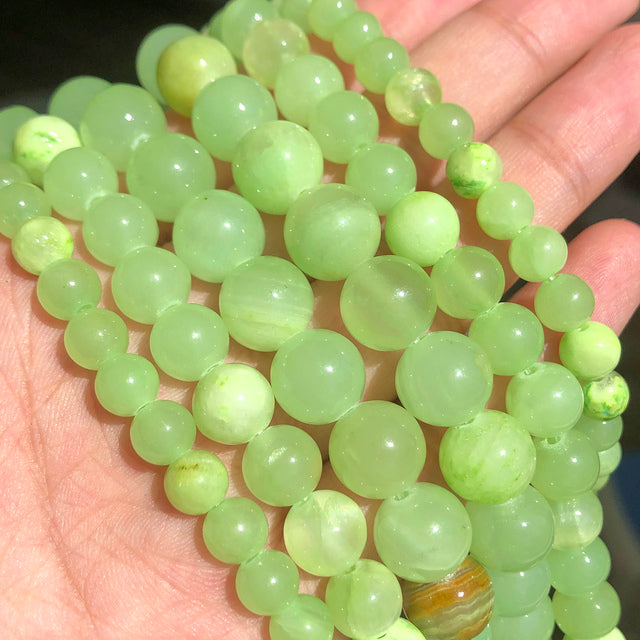Wholesale Jades Chalcedony Beads Natural Stone Bedas for Jewelry Making Loose Spacer Round Beads DIY Necklace Bracelet 15inch