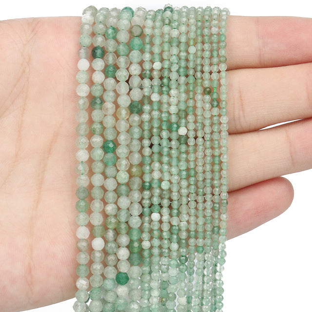 Natural Lapis Lazuli Bead Faceted Blue Stone Round Loose DIY Beads for Jewelry Making Handmade Bracelet 15inch 2/3/4mm