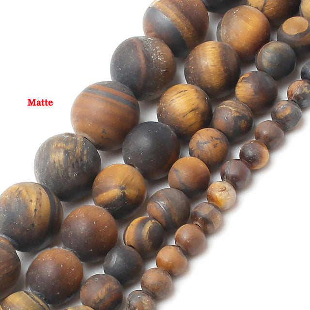 Natural Matte Stone Beads Dull Polish Pink Zebra Jaspers Agates Howlite Jades Mineral Beads for Jewelry Making DIY Bracelet 15''