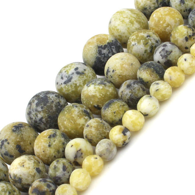 Natural Matte Stone Beads Dull Polish Pink Zebra Jaspers Agates Howlite Jades Mineral Beads for Jewelry Making DIY Bracelet 15''
