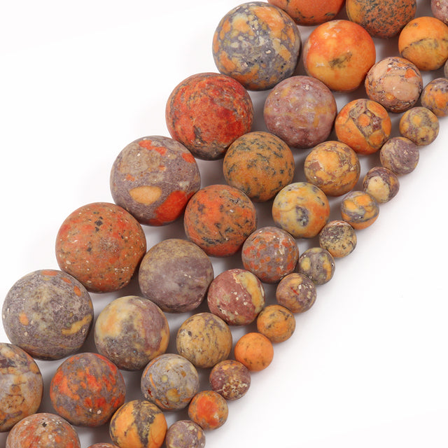 Natural Matte Stone Beads Dull Polish Pink Zebra Jaspers Agates Howlite Jades Mineral Beads for Jewelry Making DIY Bracelet 15''