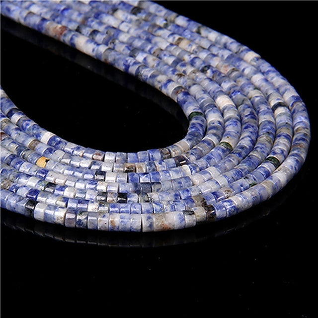 Natural Turquoises Stone Bead Blue Rondelle Cube Shape Loose Spacer Beads For Jewelry Making DIY Necklace Bracelets Accessories