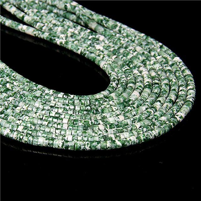 Natural Turquoises Stone Bead Blue Rondelle Cube Shape Loose Spacer Beads For Jewelry Making DIY Necklace Bracelets Accessories