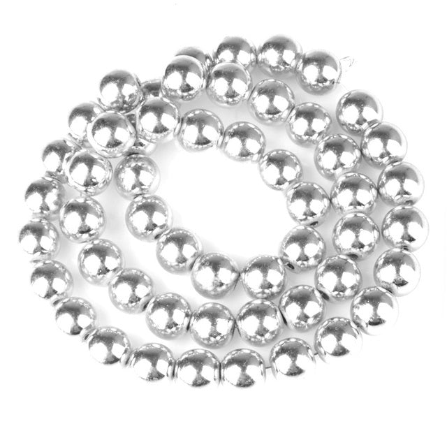 Natural Stone Black Hematite Beads Round Loose 2 3 4 6 8 10 12 MM 15.5"- Per Strand Pick Size DIY For Jewelry Making Accessories