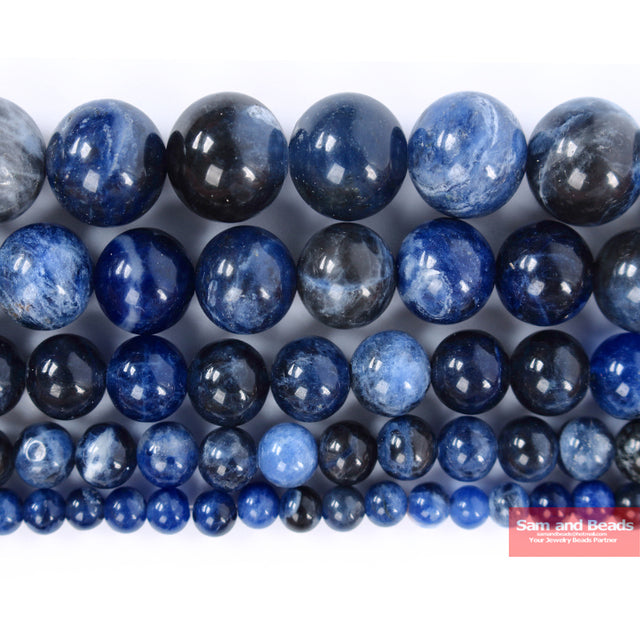 Free Shipping Smooth Natural Stone Blue Turquoises Round Loose Beads 15" Strand 4 6 8 10 12 MM Pick Size For Jewelry Making BTB2