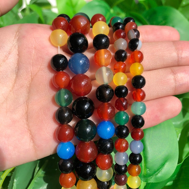 Natural Rose Quartzs Crystal Stone Beads Round Loose Spacer Beads For Jewelry Making DIY Bracelet Necklace 15"Inch 4/6/8/10/12mm