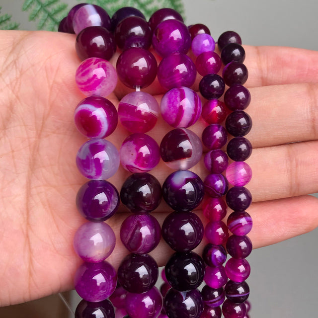 Natural Rose Quartzs Crystal Stone Beads Round Loose Spacer Beads For Jewelry Making DIY Bracelet Necklace 15"Inch 4/6/8/10/12mm