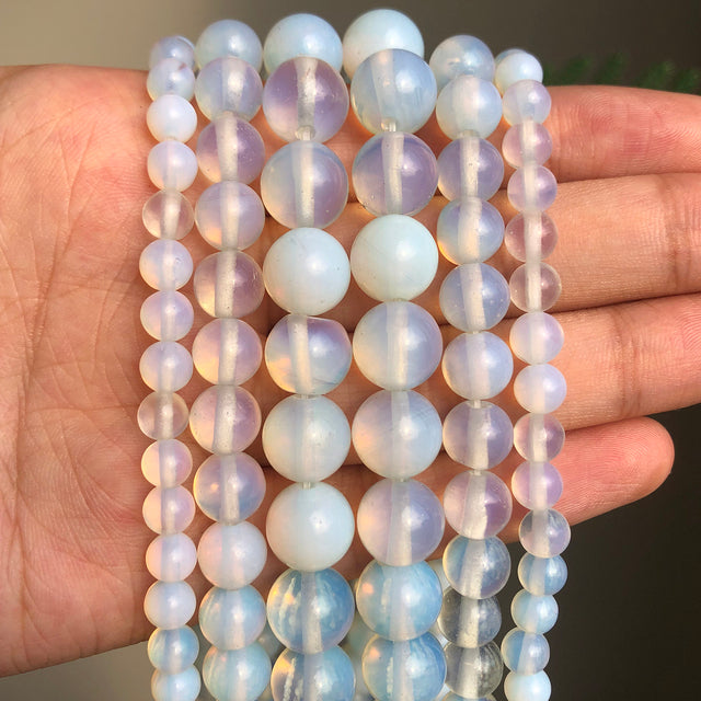 Natural Rose Quartzs Crystal Stone Beads Round Loose Spacer Beads For Jewelry Making DIY Bracelet Necklace 15"Inch 4/6/8/10/12mm