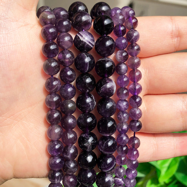 Natural Rose Quartzs Crystal Stone Beads Round Loose Spacer Beads For Jewelry Making DIY Bracelet Necklace 15"Inch 4/6/8/10/12mm