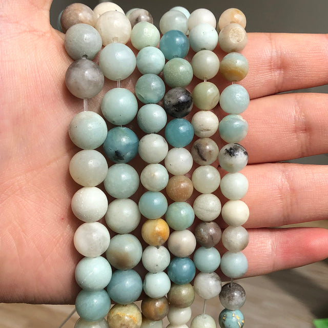 Natural Rose Quartzs Crystal Stone Beads Round Loose Spacer Beads For Jewelry Making DIY Bracelet Necklace 15"Inch 4/6/8/10/12mm