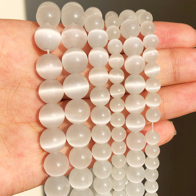 Natural Rose Quartzs Crystal Stone Beads Round Loose Spacer Beads For Jewelry Making DIY Bracelet Necklace 15"Inch 4/6/8/10/12mm