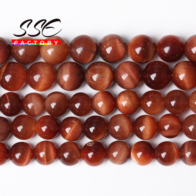 5A Quality Natural Stone Blue Tiger Eye Beads Round Loose Beads 6 8 10 12mm For Jewelry Making DIY Charm Bracelet 15" Wholesale