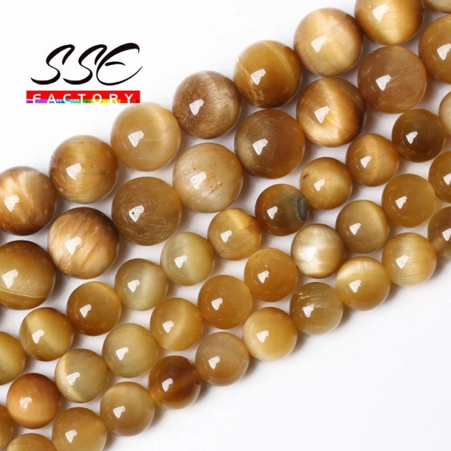 5A Quality Natural Stone Blue Tiger Eye Beads Round Loose Beads 6 8 10 12mm For Jewelry Making DIY Charm Bracelet 15" Wholesale