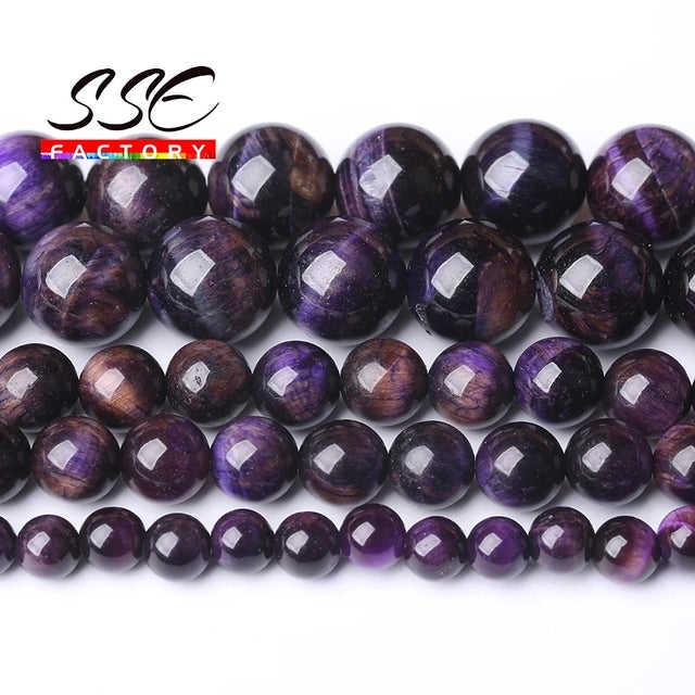 5A Quality Natural Stone Blue Tiger Eye Beads Round Loose Beads 6 8 10 12mm For Jewelry Making DIY Charm Bracelet 15" Wholesale