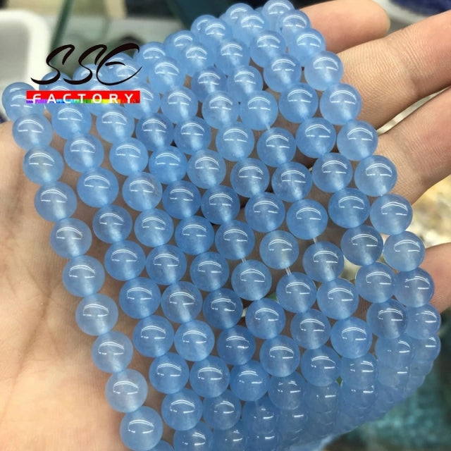 5A Quality Natural Stone Blue Tiger Eye Beads Round Loose Beads 6 8 10 12mm For Jewelry Making DIY Charm Bracelet 15" Wholesale